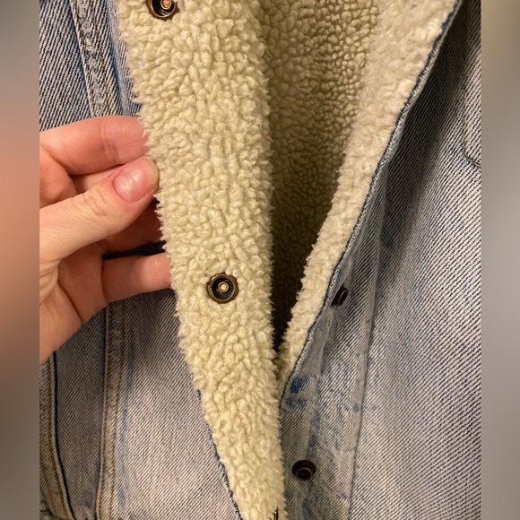 LEVI’S PREMIUM - Vintage denim jacket with shearling - Picture 4 of 5